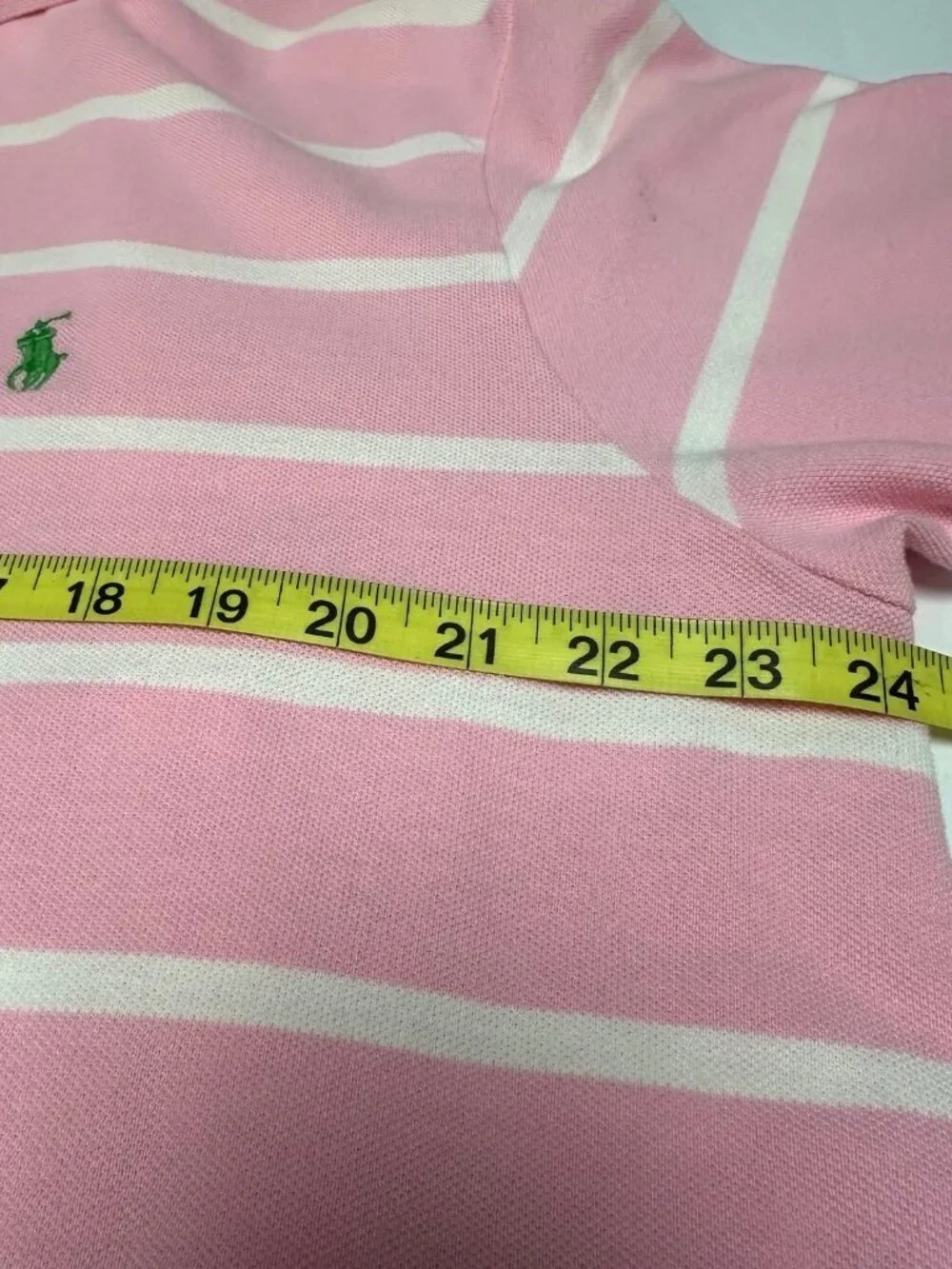 Polo Ralph Lauren Men's Pink and White Short Sleeve XL Polo Casual